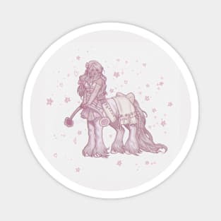 pastel pink aesthetic centaur girl Magnet
